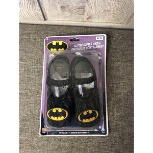 Batgirl DC Comics Black Glittery Slipper Dress Up Costume Shoes Size 7-11